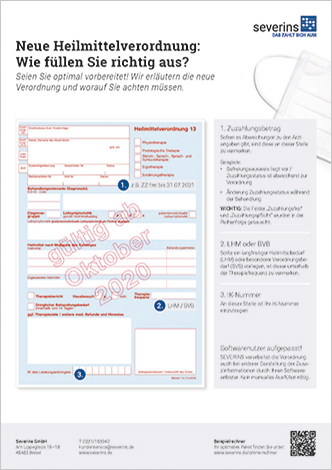 Severins GmbH Abrechnung für Heilberufe, Hebammen und Krankentransporte - Neue-Heilmittelverordnung-Ausfüllhilfe