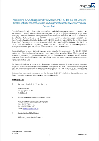Severins GmbH Abrechnung für Heilberufe, Hebammen und Krankentransporte - Severins_TOMs