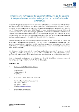 Severins GmbH Abrechnung für Heilberufe, Hebammen und Krankentransporte - Severins_TOMs